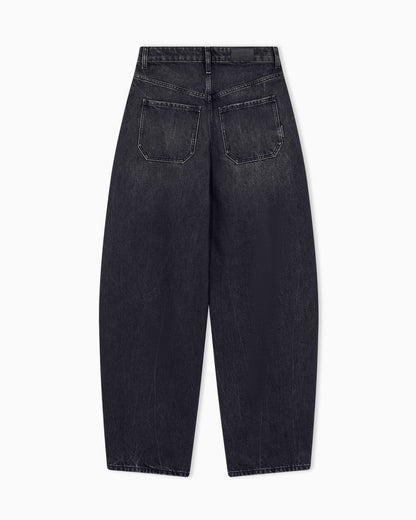 oversized fit 5 pockets denim pant in rigid cotton