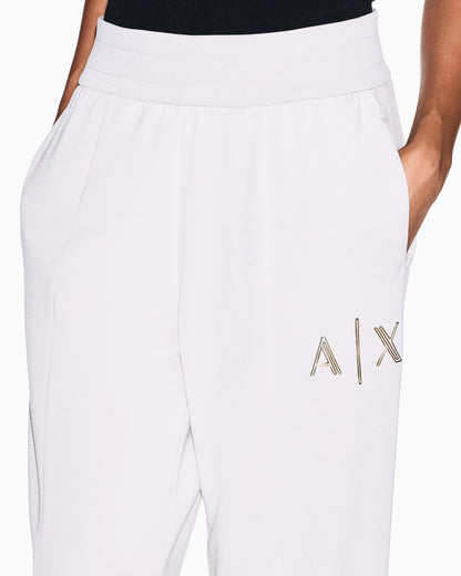 regular fit trousers in stretch viscose scuba