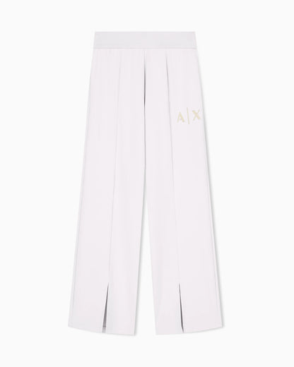 regular fit trousers in stretch viscose scuba