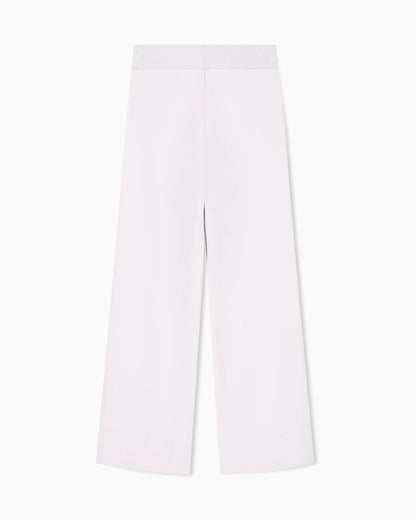 regular fit trousers in stretch viscose scuba