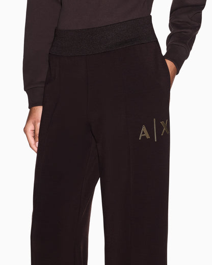 regular fit trousers in stretch viscose scuba