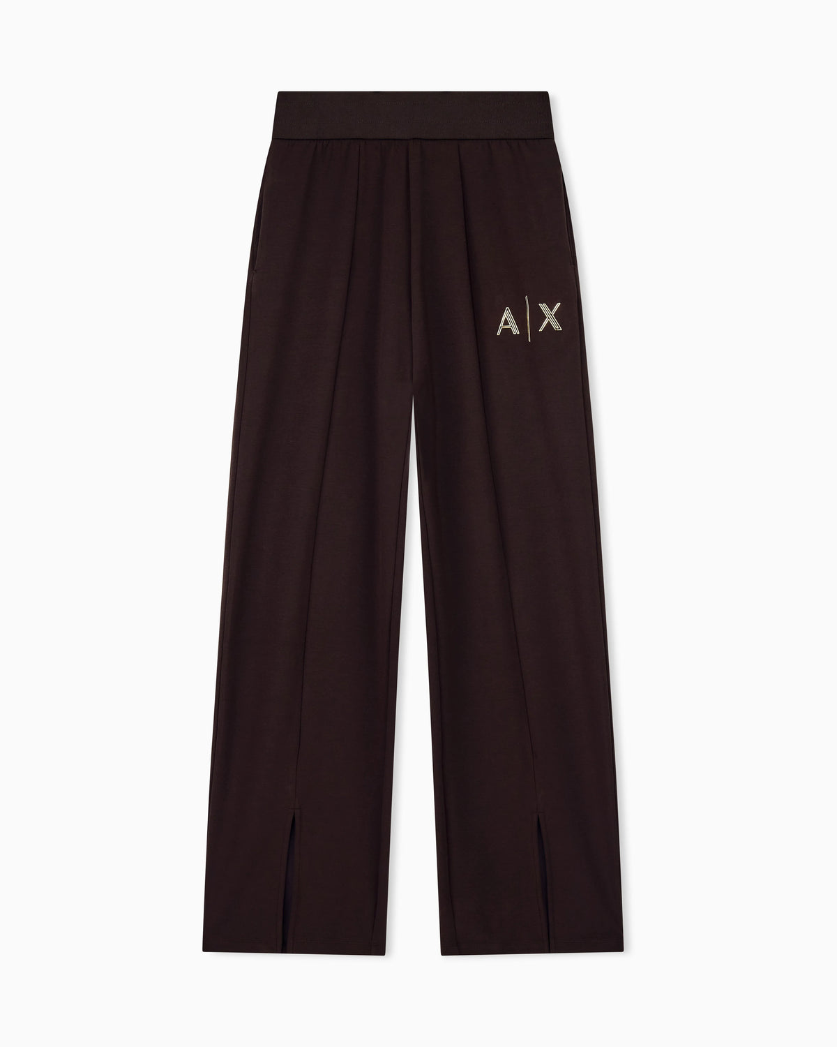 regular fit trousers in stretch viscose scuba