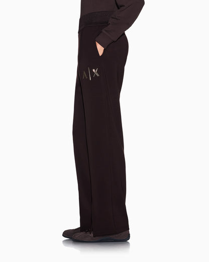 regular fit trousers in stretch viscose scuba