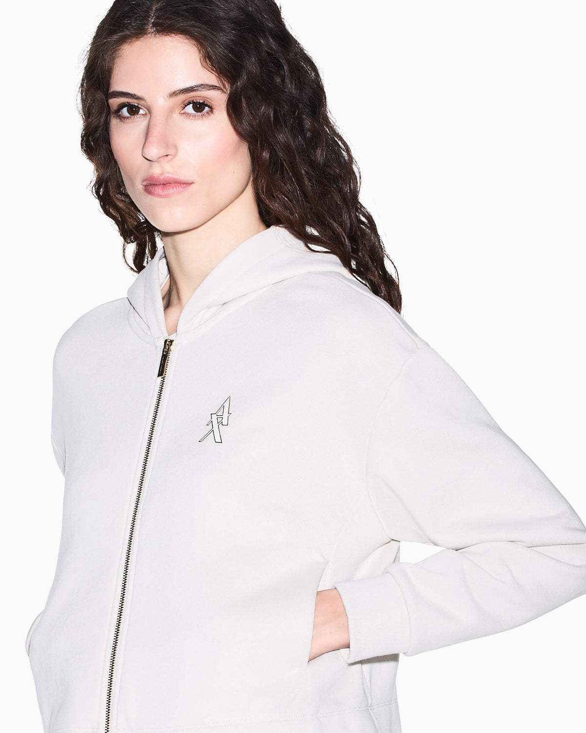 Sweatshirt with regular fit in cotton French terry