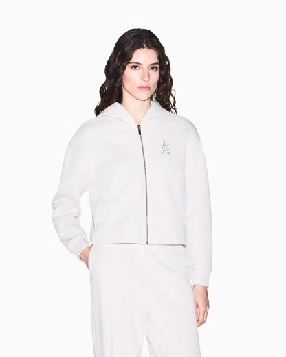 Sweatshirt with regular fit in cotton French terry