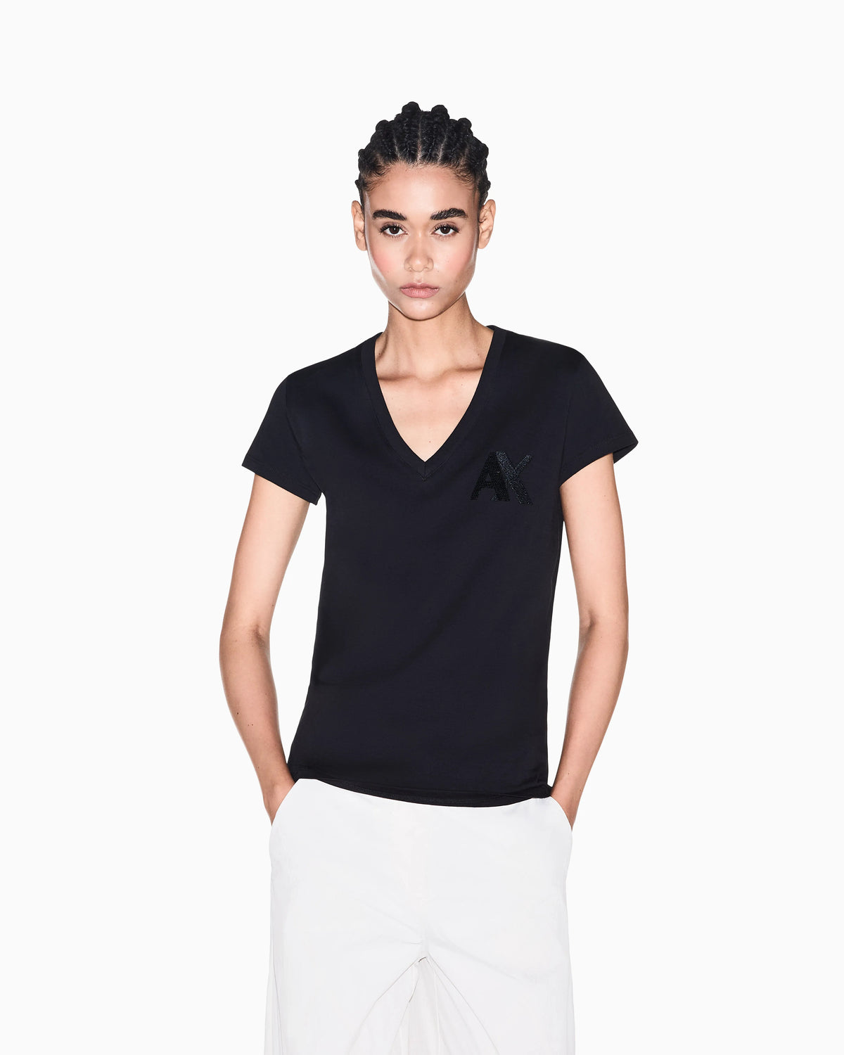 slim fit t-shirt in cotton jersey