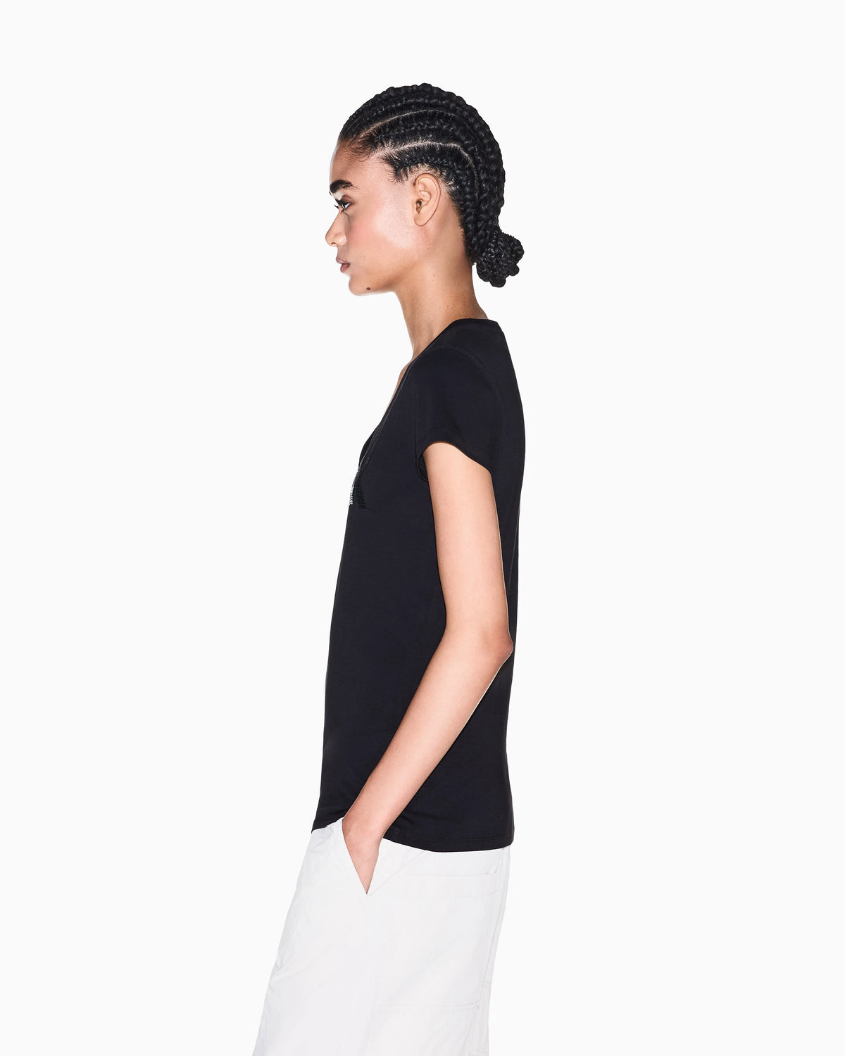 slim fit t-shirt in cotton jersey