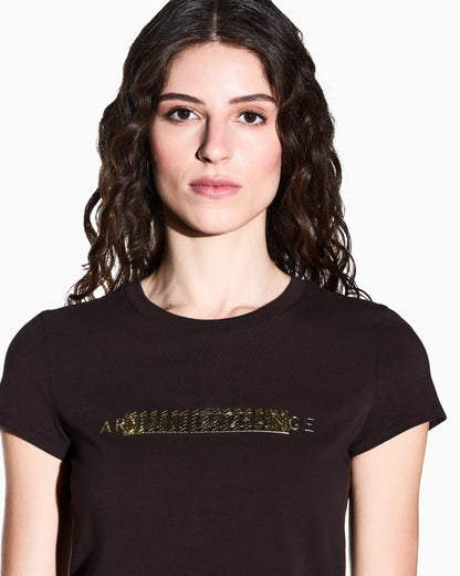 slim fit t-shirt in stretch cotton jersey