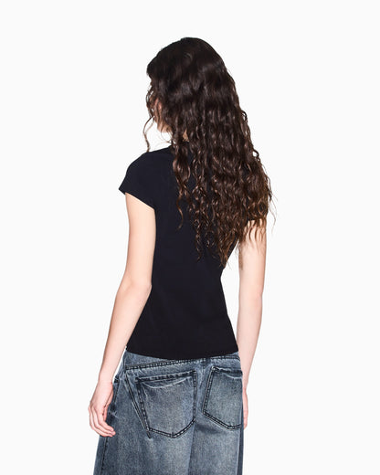 slim fit t-shirt in stretch cotton jersey