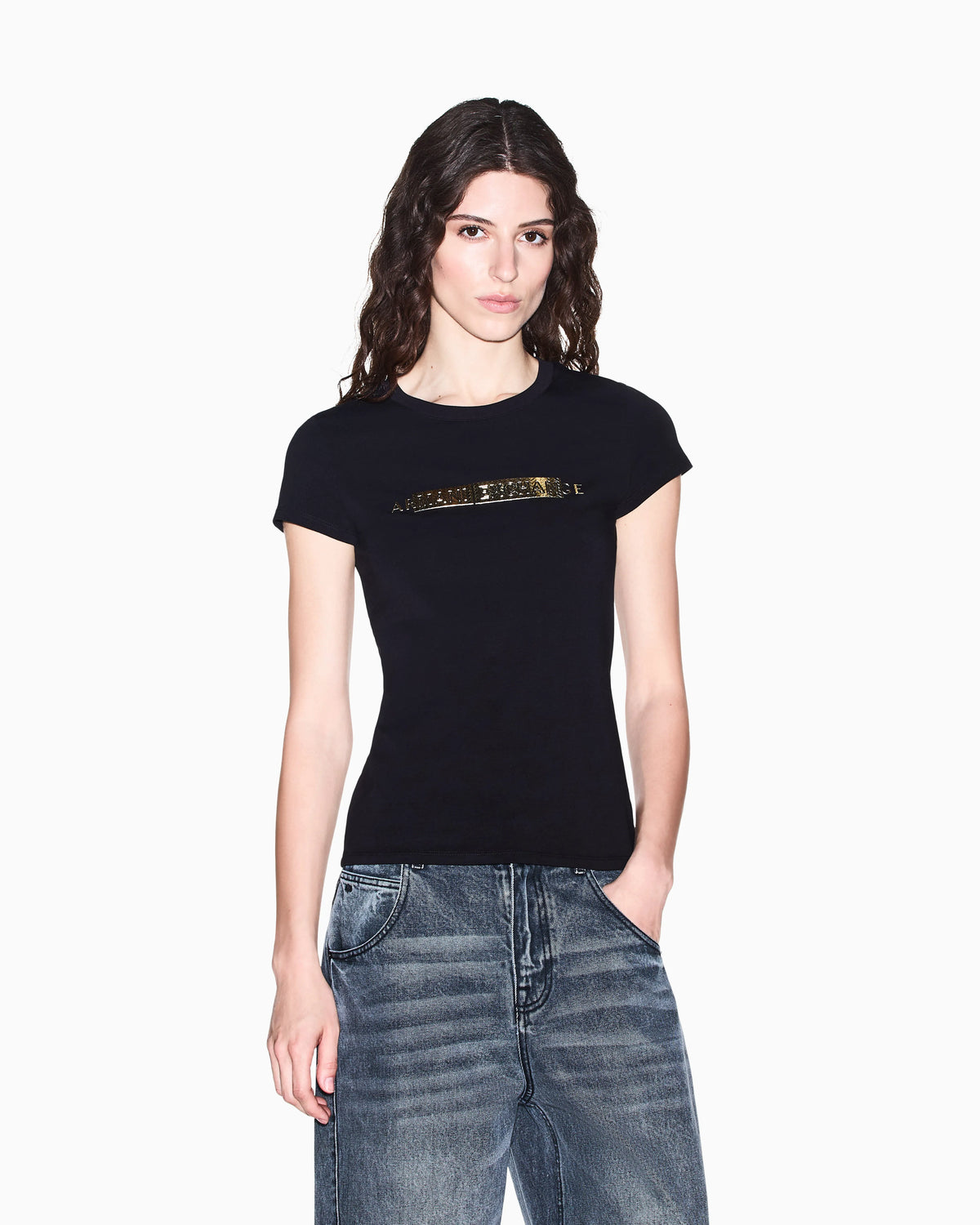 slim fit t-shirt in stretch cotton jersey