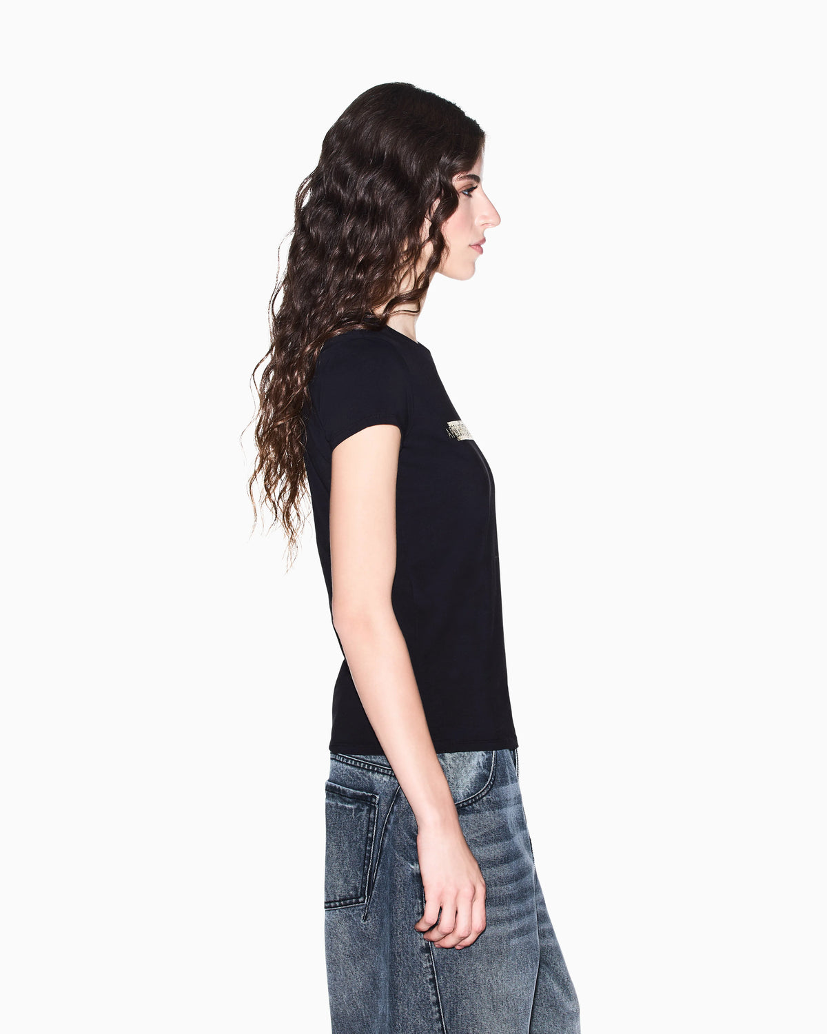 slim fit t-shirt in stretch cotton jersey