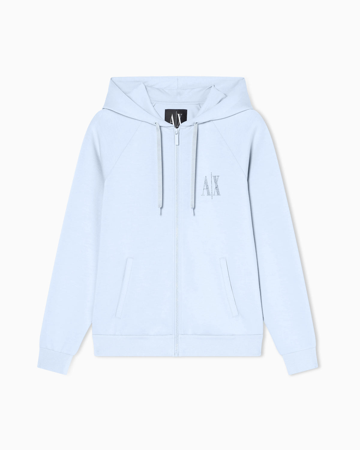 Zip-up fleece in mixed fabric