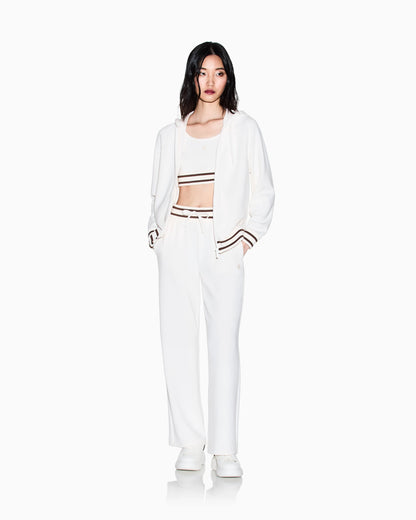 Zip-up sweatshirt in technical fabric