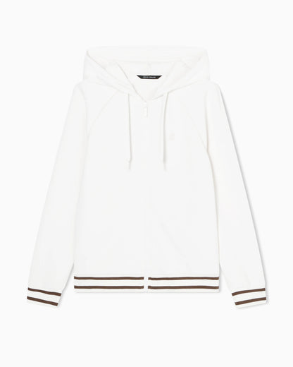 Zip-up sweatshirt in technical fabric