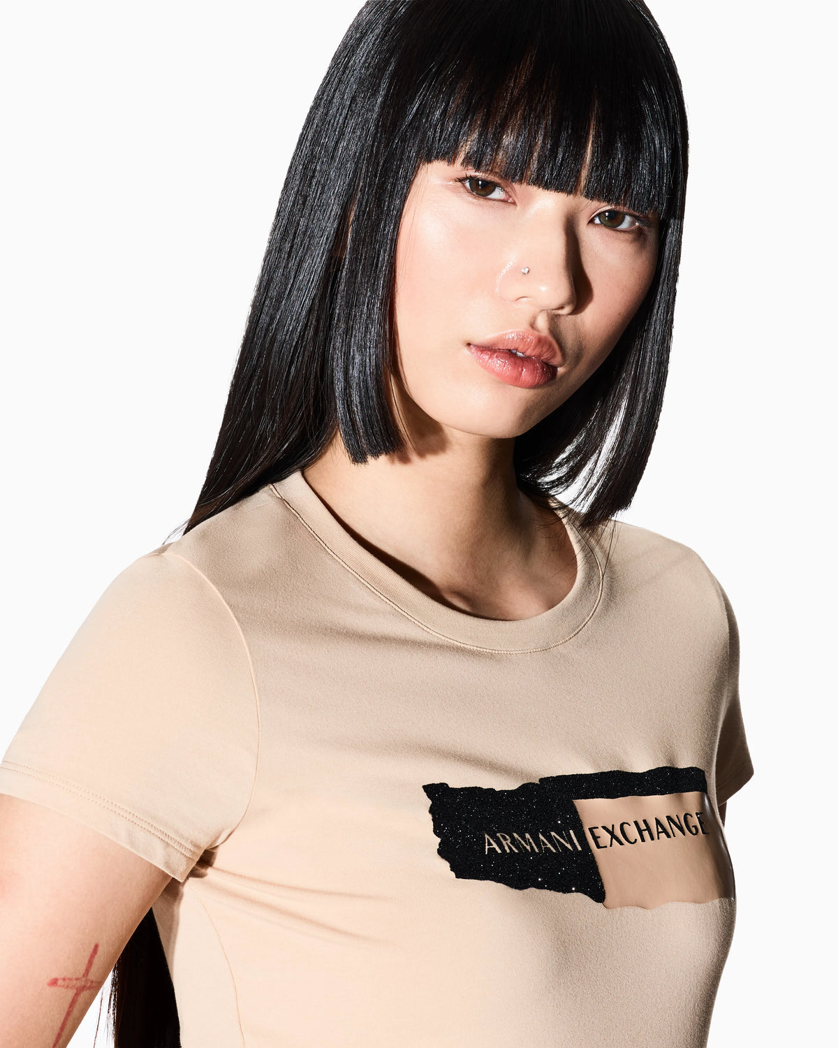 Slim Fit T-shirt in Stretch Cotton Jersey
