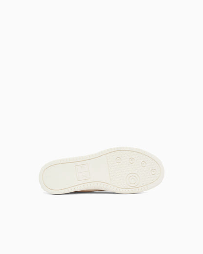 Canvas and faux leather sneakers