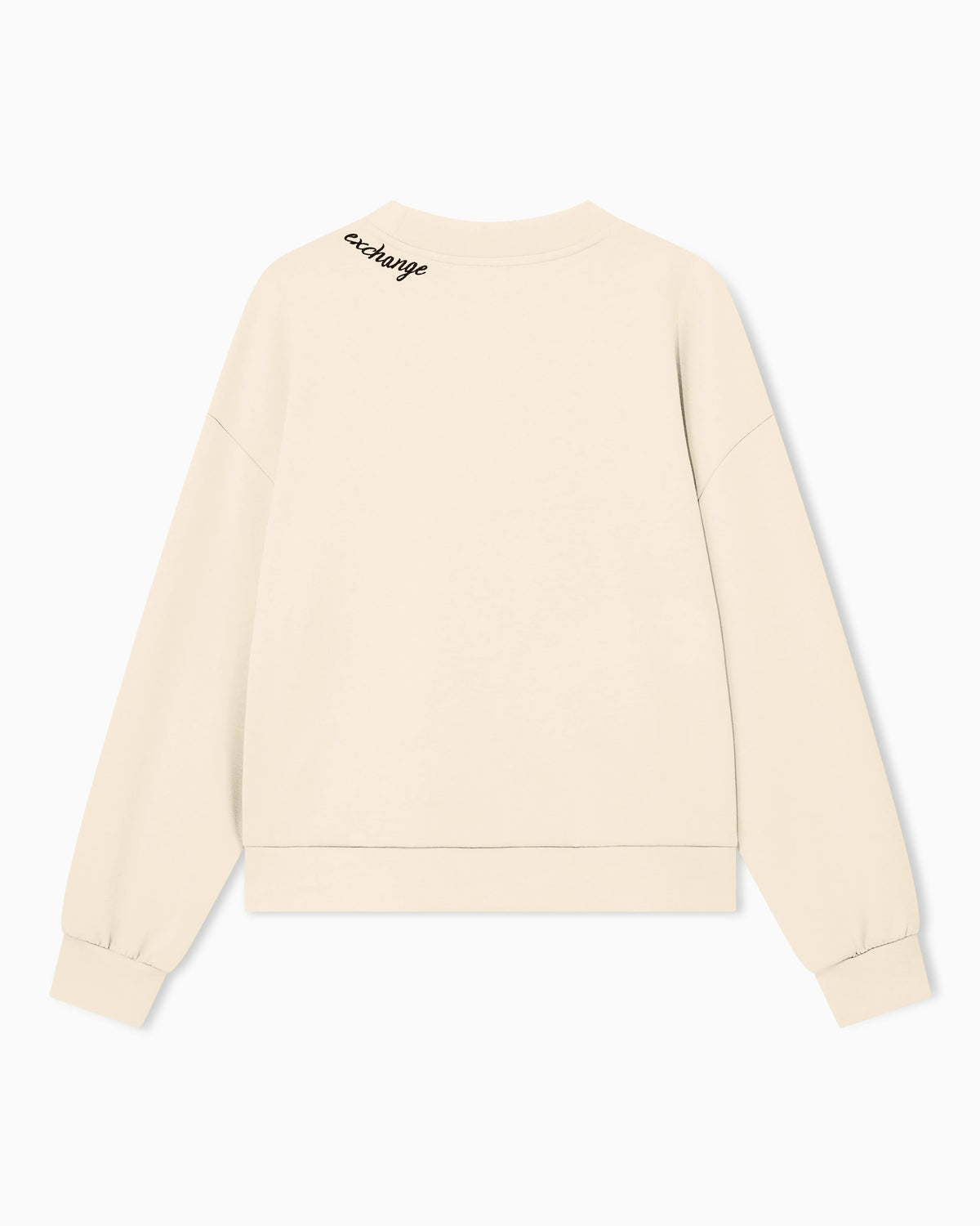 sweatshirt in stretch scuba viscose with hood