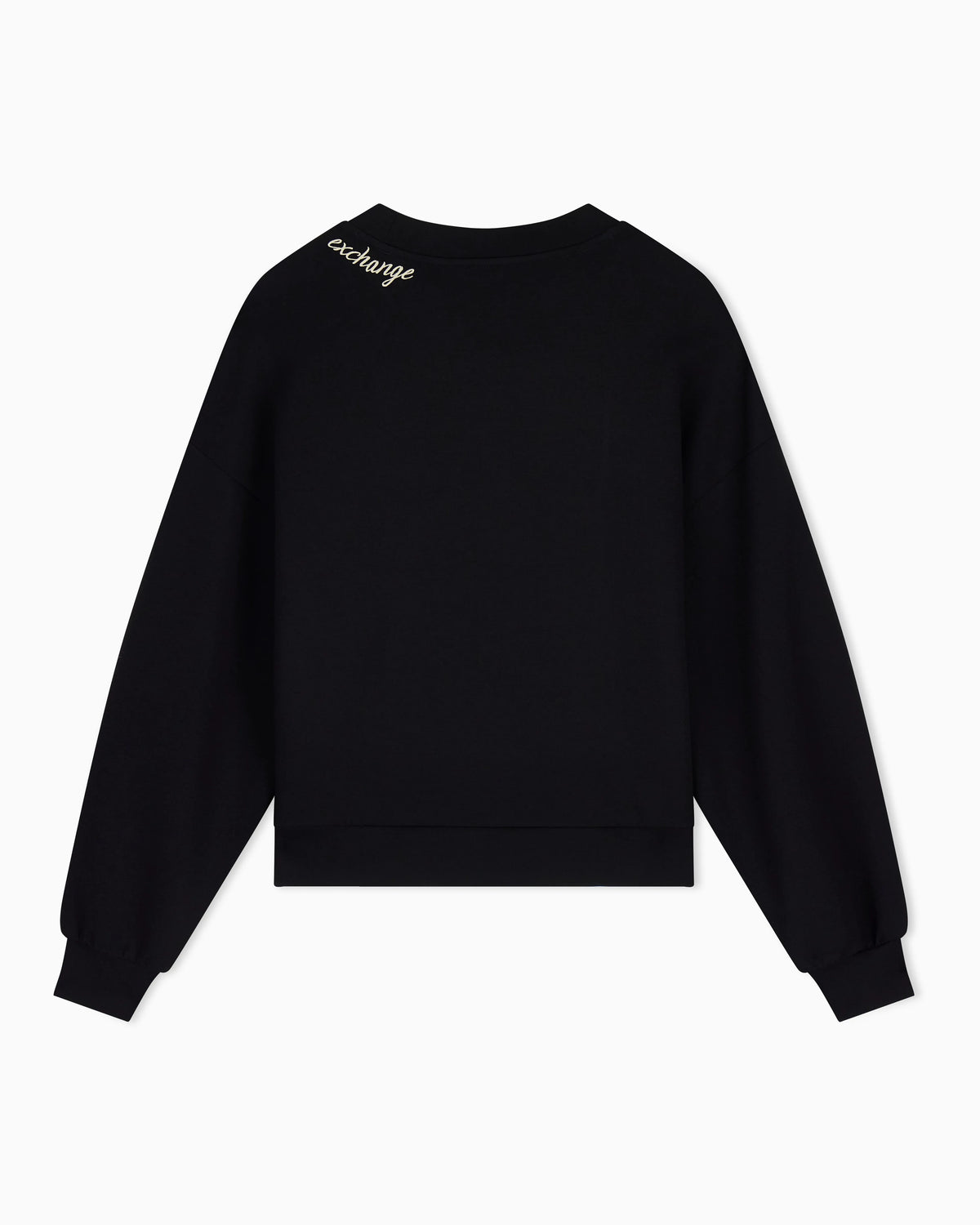 sweatshirt in stretch scuba viscose with hood