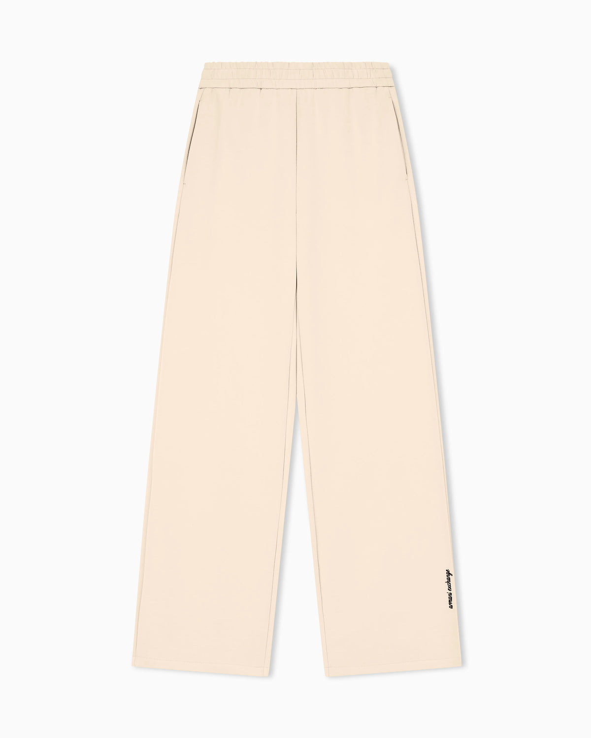 regular fit trousers in viscose scuba