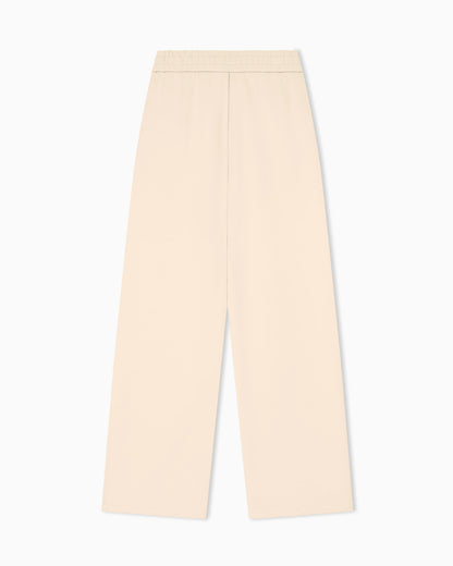 regular fit trousers in viscose scuba