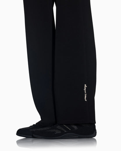 regular fit trousers in viscose scuba