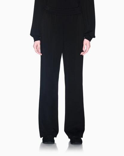 regular fit trousers in viscose scuba