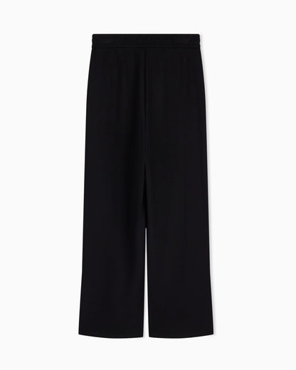 regular fit trousers in viscose scuba