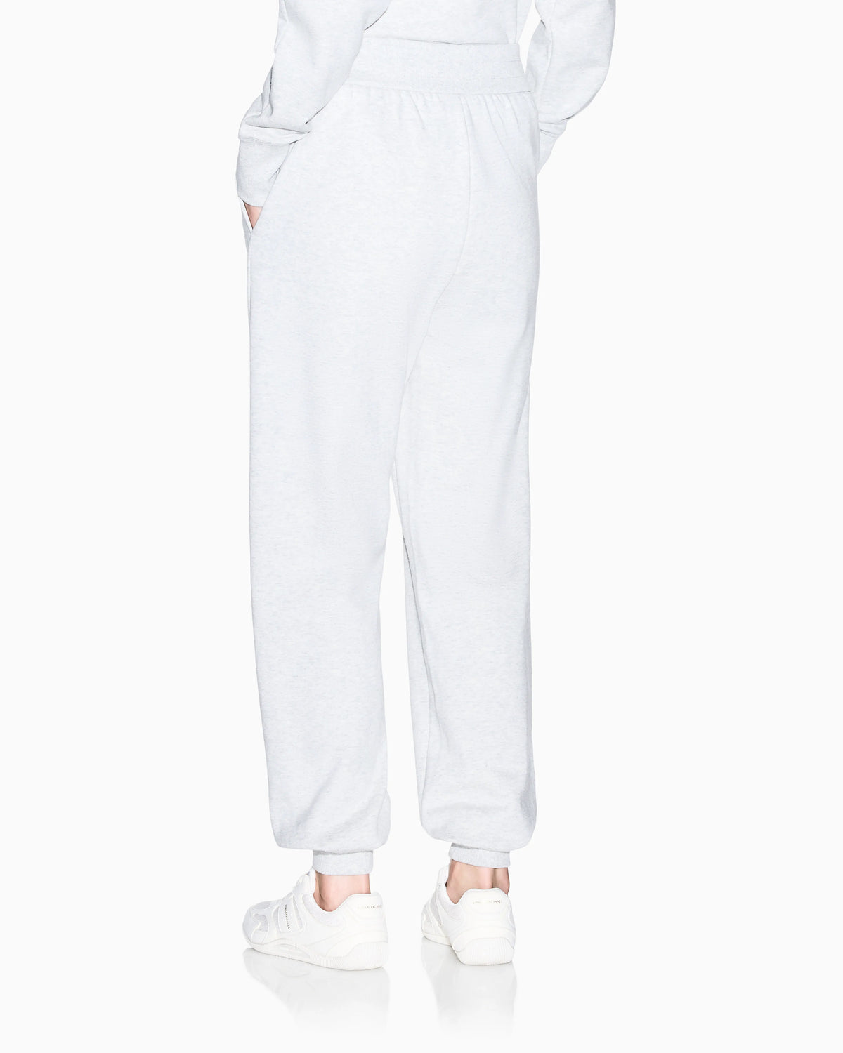 regular fit trousers cotton french terry