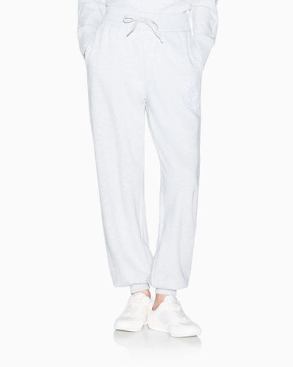 regular fit trousers cotton french terry