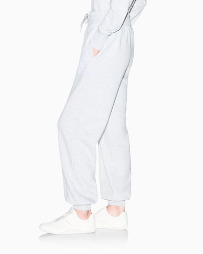 regular fit trousers cotton french terry