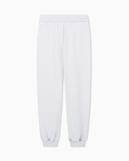 regular fit trousers cotton french terry