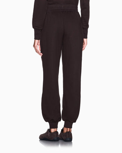 regular fit trousers cotton french terry
