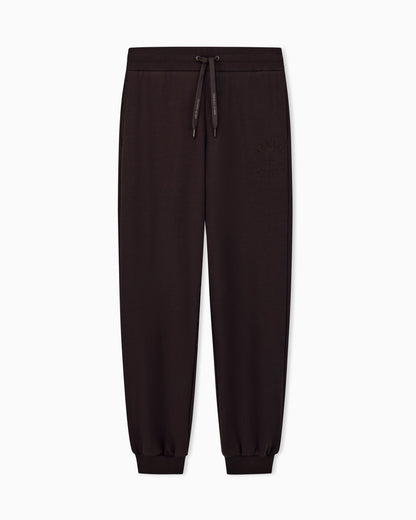 regular fit trousers cotton french terry