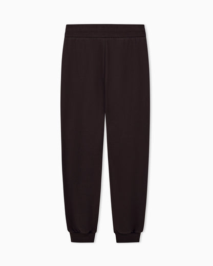 regular fit trousers cotton french terry