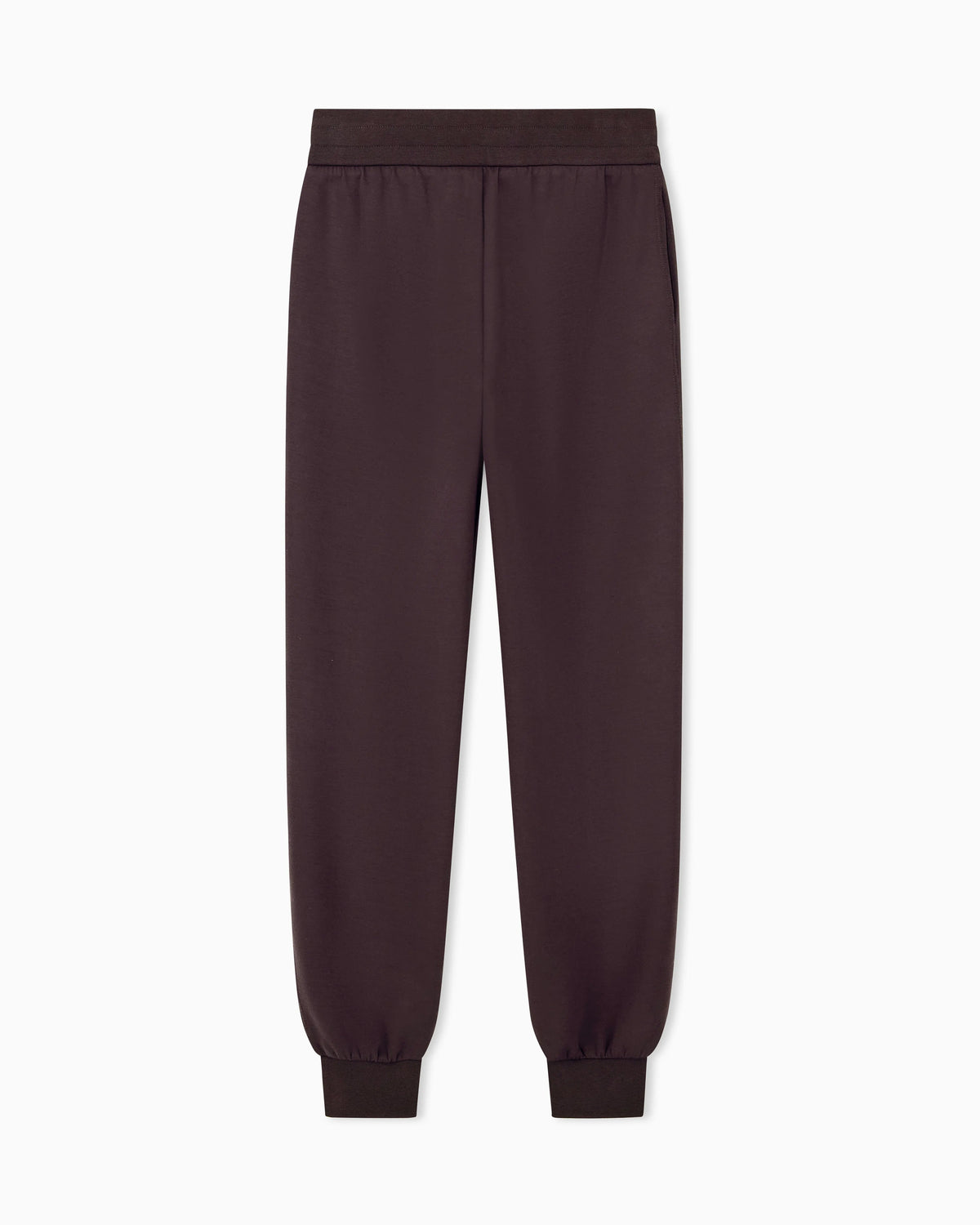 regular fit trousers jersey in stretch viscose scuba