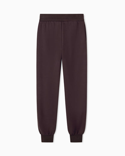 regular fit trousers jersey in stretch viscose scuba