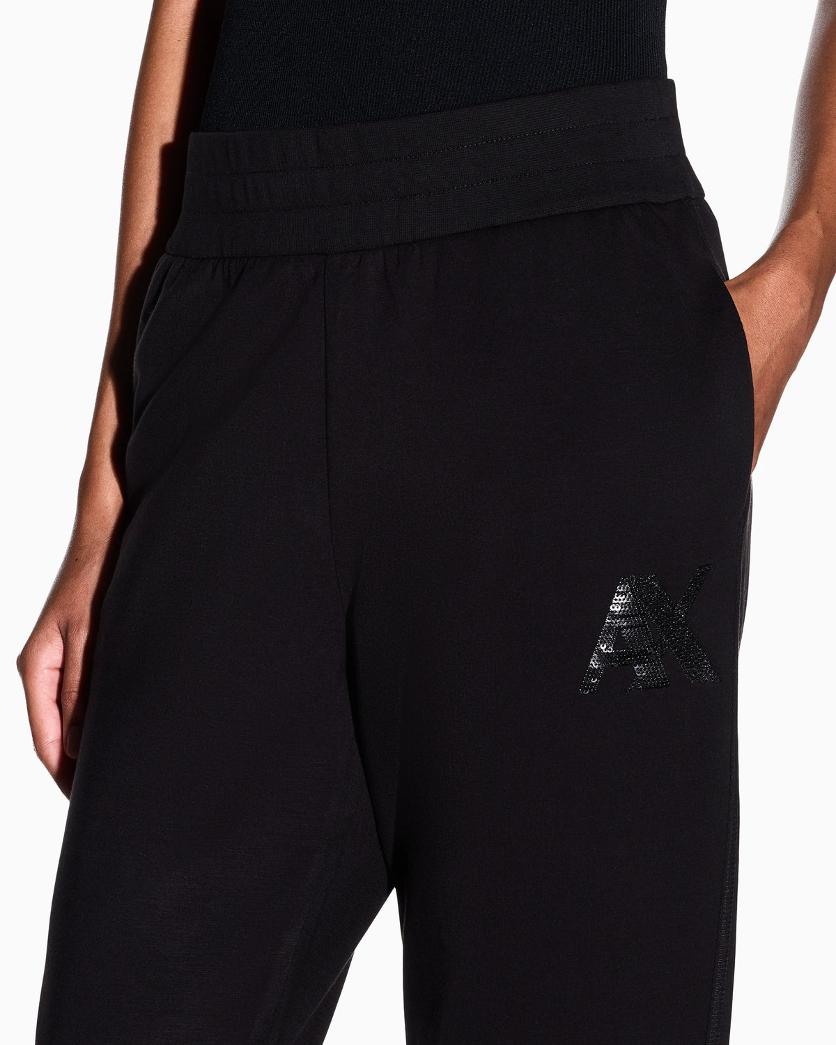 regular fit trousers jersey in stretch viscose scuba