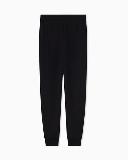 regular fit trousers jersey in stretch viscose scuba