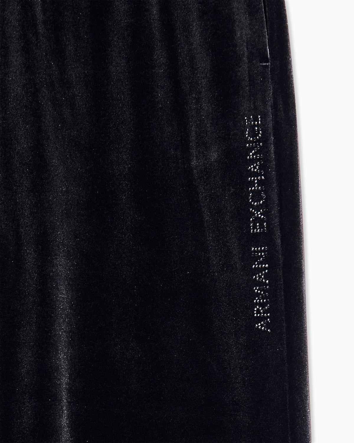 regular fit trousers in stretch velvet