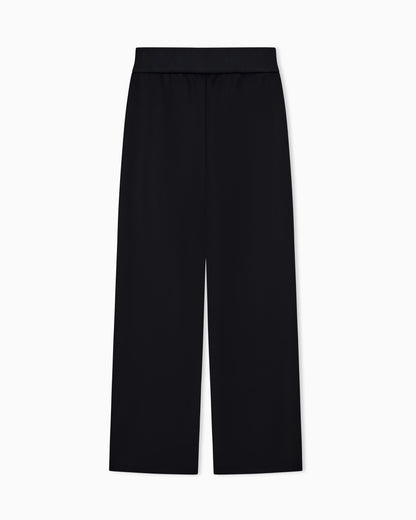 regular fit trousers in recycled stretch scuba jersey