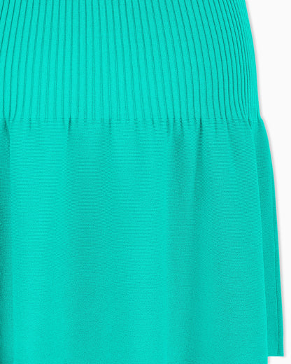 slim fit dress in knitted recycled viscose