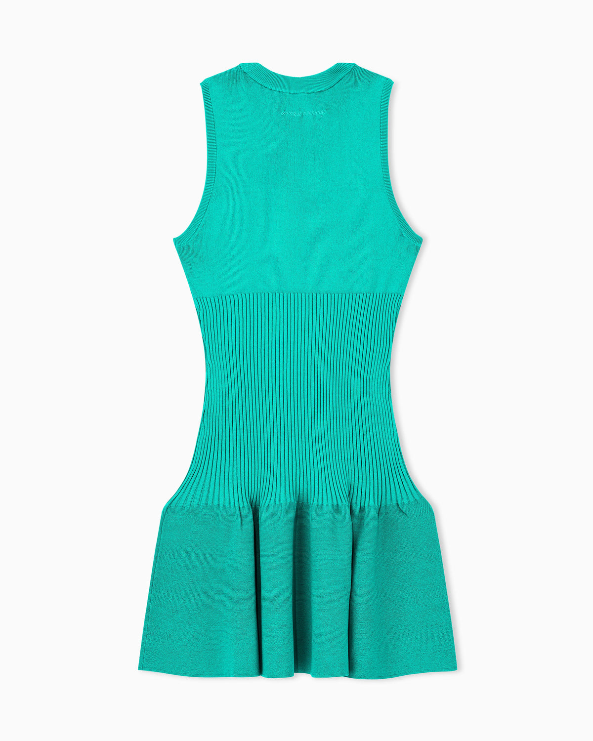 slim fit dress in knitted recycled viscose