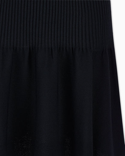 slim fit dress in knitted recycled viscose