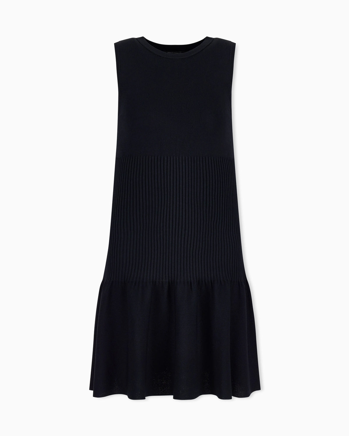 slim fit dress in knitted recycled viscose