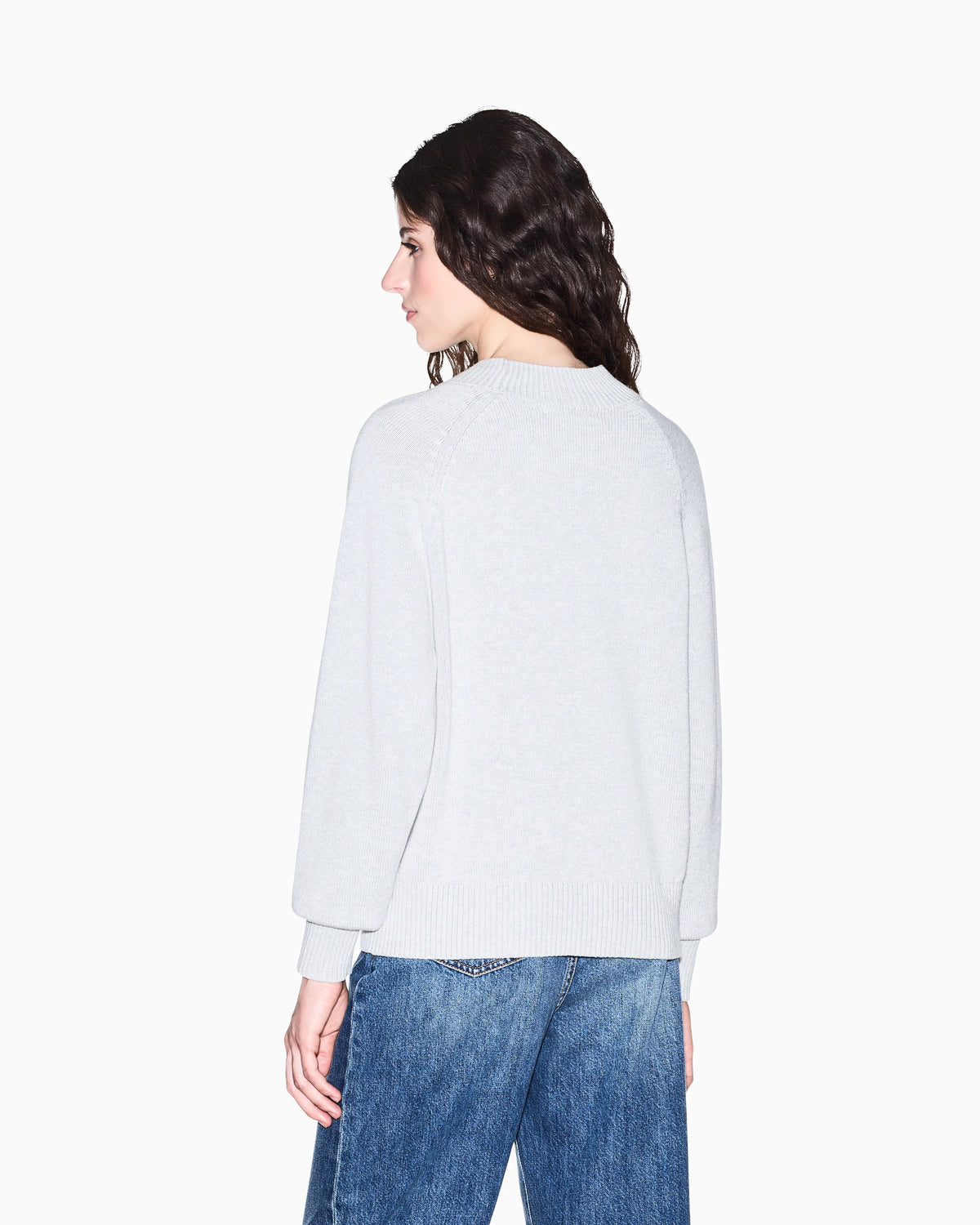 Pullover in knitted cotton