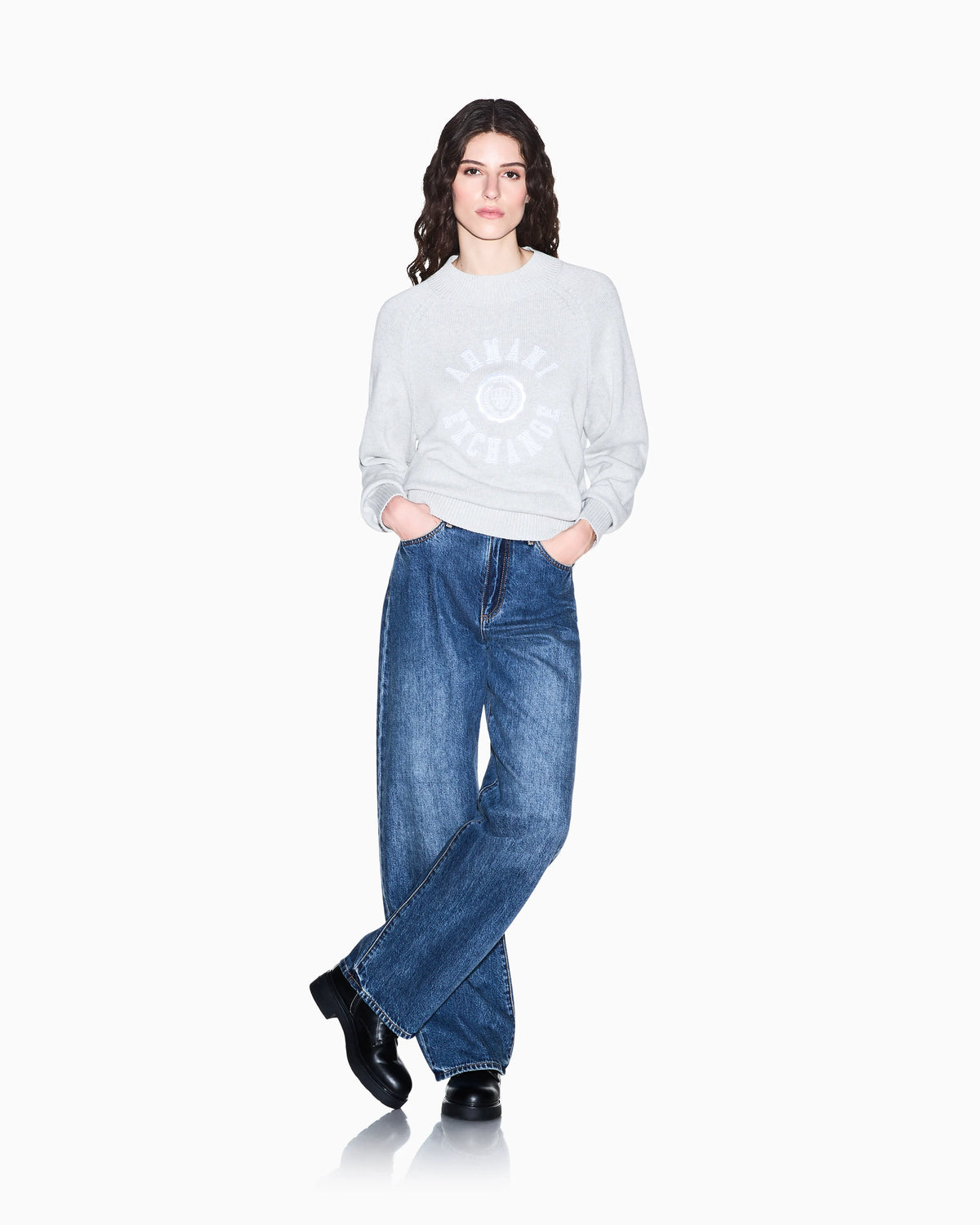 Pullover in knitted cotton