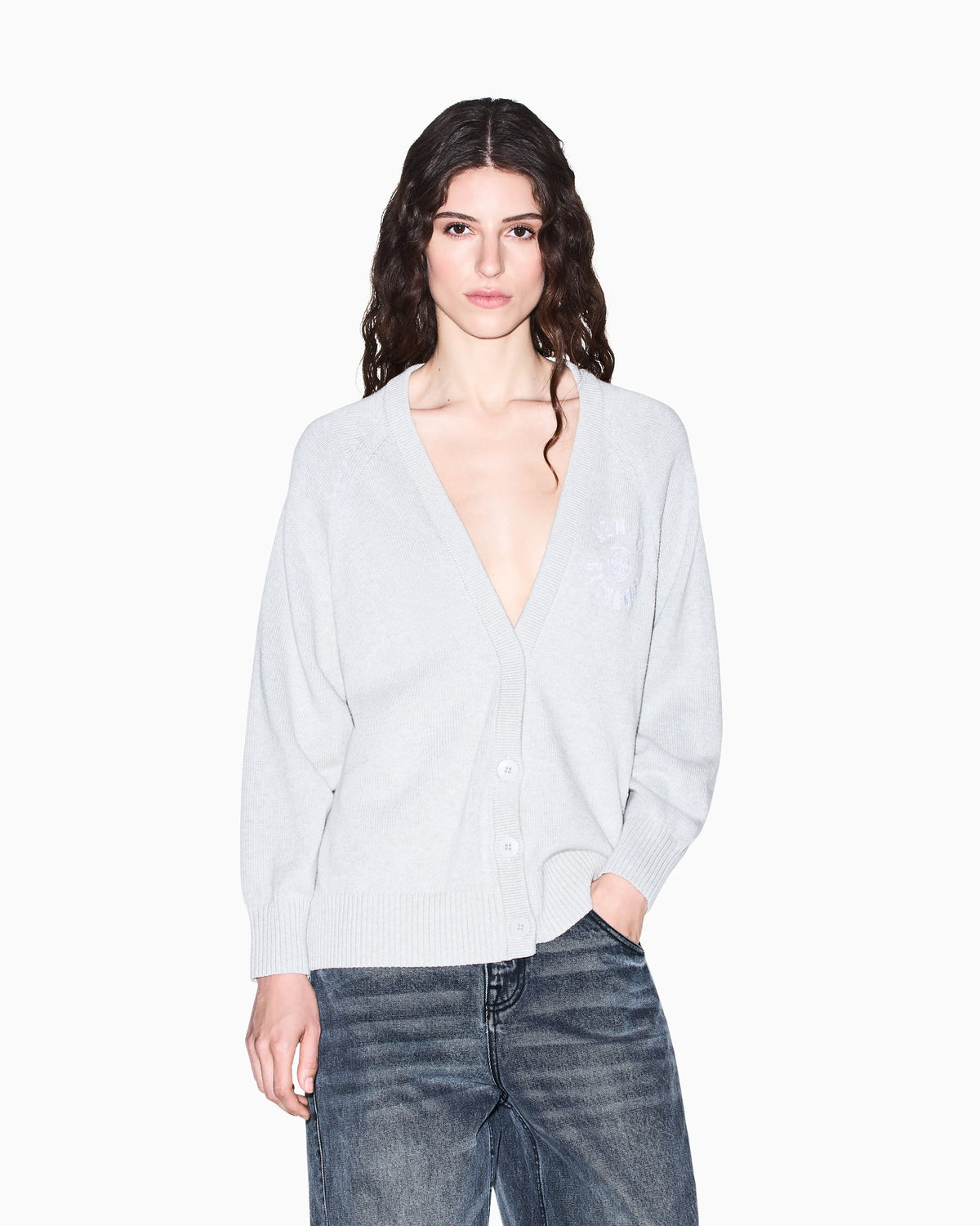 regular fit Cardigan in knitted cotton