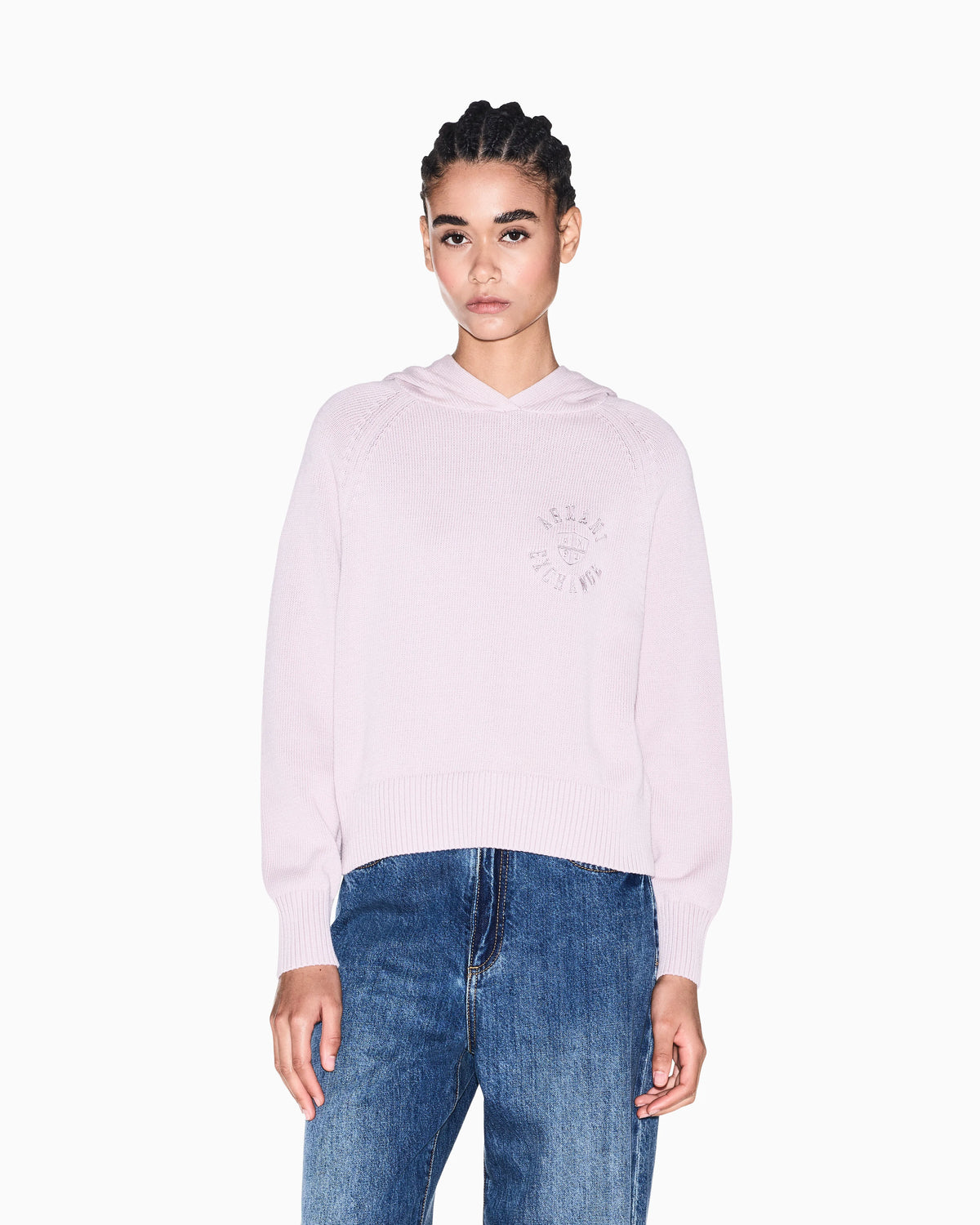 regular fit pullover in knitted cotton