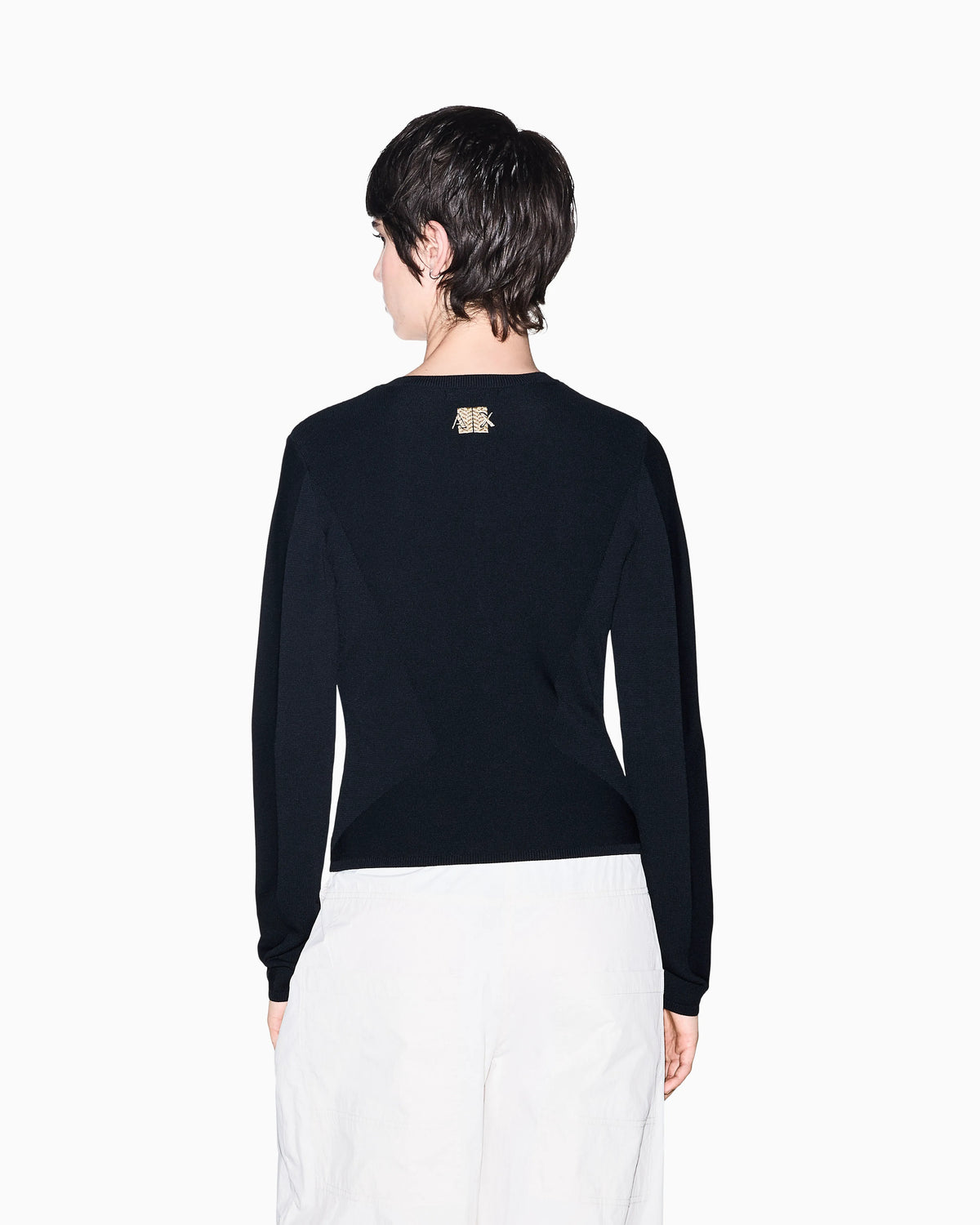 regular fit cardigan knitted recycled viscose and nylon