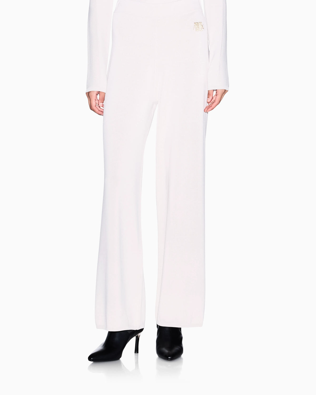 regular fit trousers knitted recycled viscose